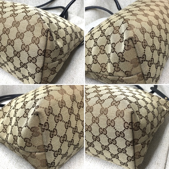 Authentic Gucci brown monogram canvas tote bag - Picture 12 of 16